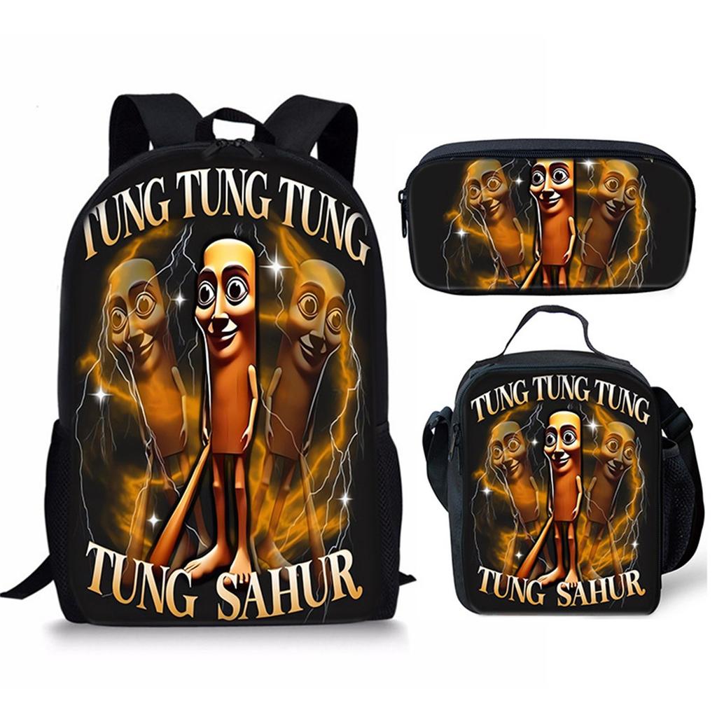 Cartoon Printing Casual Shoulder Bag Junior High School Students Large Capacity Backpacks
