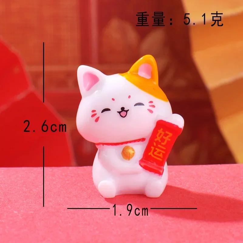 Reichtum Winkende Hand Katze Chinesische Glückskatze Cartoon Ornament Niedlich Winkender Arm Zuwinkende Glückskatze Für Home Office Dekoration