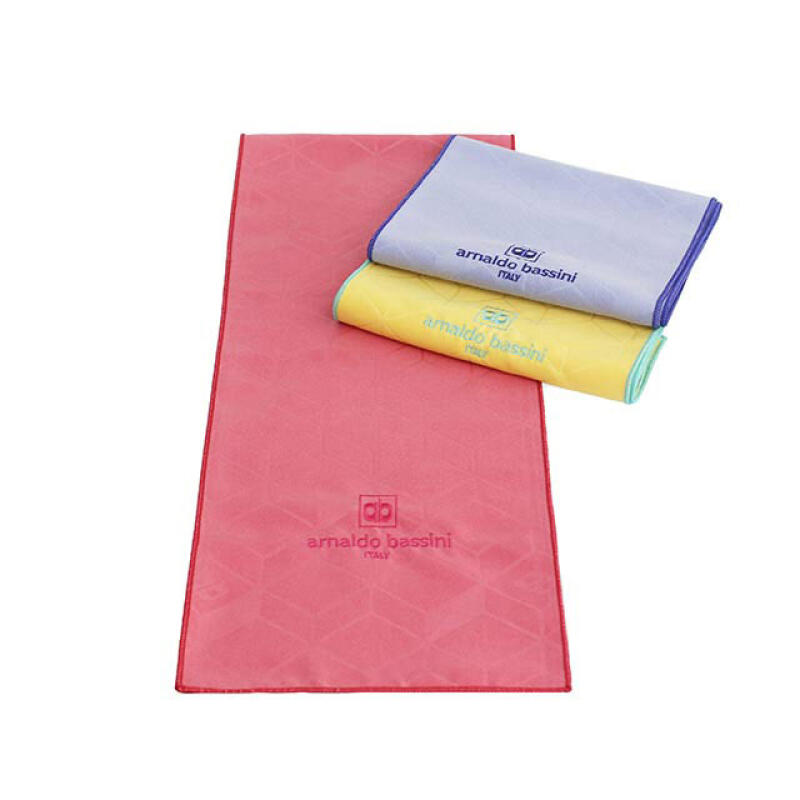 Songwol Arnaldo Basini Block Pattern Microfiber Sports Towels (5 pieces) Pink 5 sheets