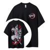 2026 Demon Slayer_ Kimetsu No Yaiba Cotton Unisex Round Neck Anime T-Shirt Men's and Women's Summer Fashion Breathable Street T-Shirt