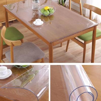 Wasserdichte durchsichtige Tischdecke, PVC-Tischschutz Tischabdeckung für Esszimmer und Schreibtisch, Pflegeleicht Einfache Reinigung