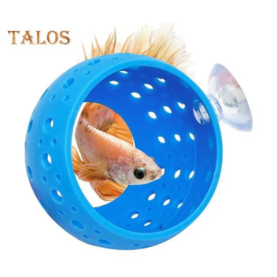 Betta Fish Tunnel Toy Aquarium Fish Hideout with Suction Cup Small Fish Hiding Resting Shelter Shrimp Cave for Fish Tank Decor