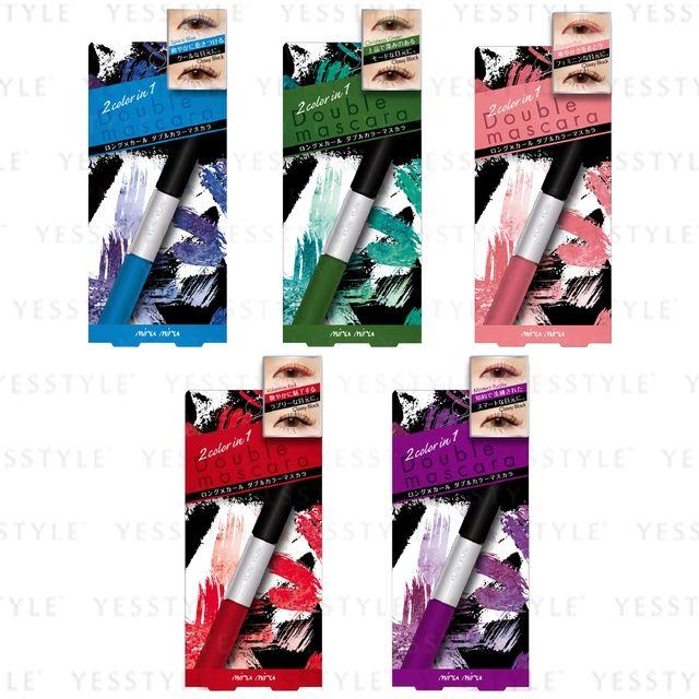 COSMEBANK - Miru Miru Double Color Long Lash Mascara - 4 Types 01 Space Blue & Classy Black