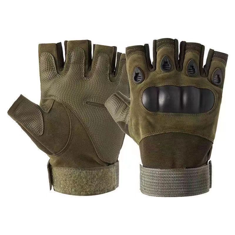 Fitness Anti Slip Cycling Gloves, Wear-resistant Outdoor Tactical Sports Climbing Half Finger Gloves