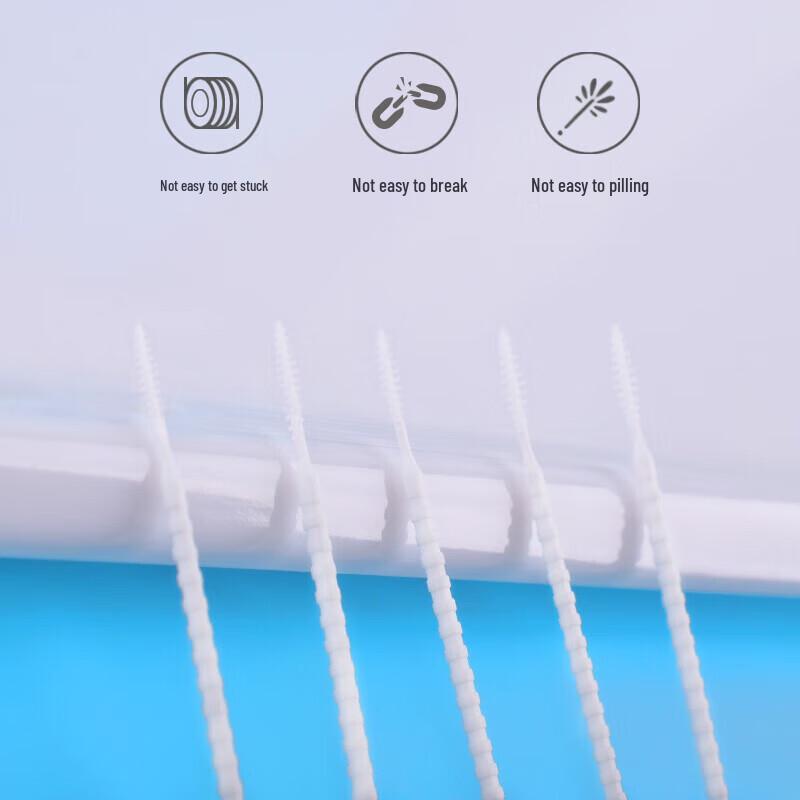 Xiao Lu Ma Ma Double-Ended Dental Floss Picks with Brush Heads, 900 Count