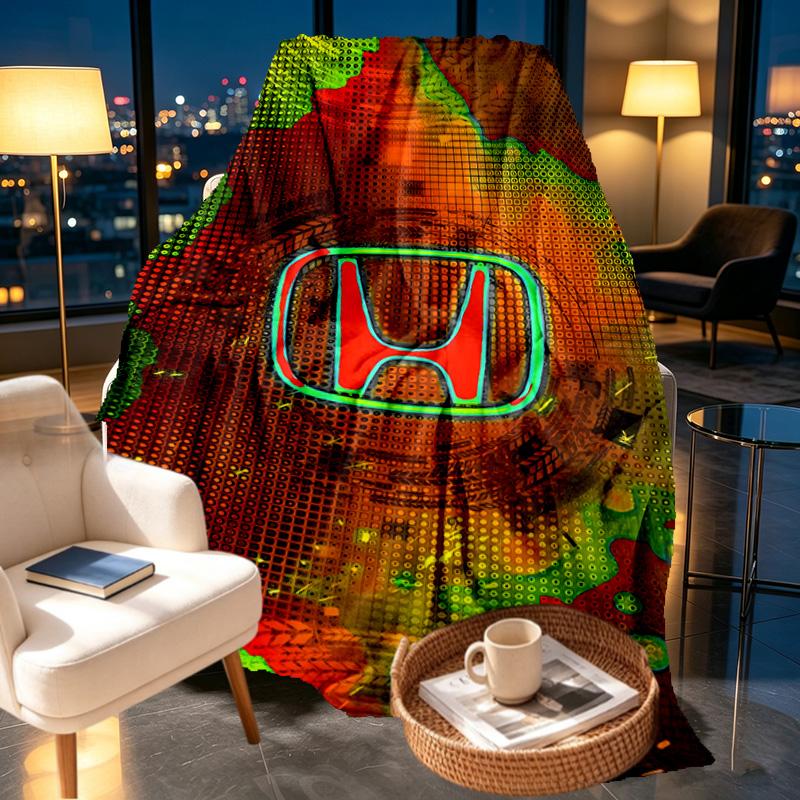 Honda Print Blanket - Soft & Comfortable, for Bedroom, Travel, Sofa, Home Decoration - Birthday Christmas Gift for Friend