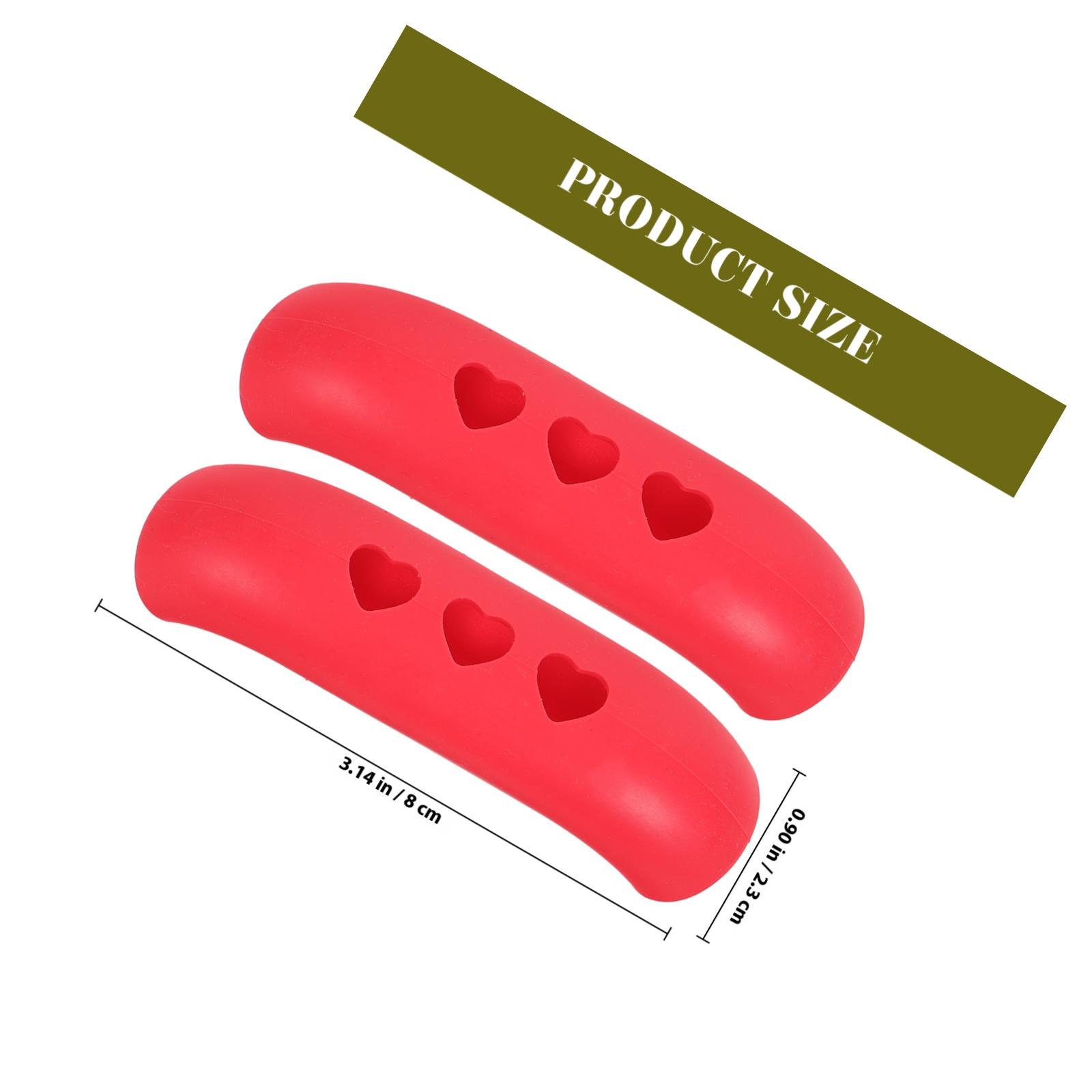12Pcs Pot Handle Ear Covers Heat Resistant Lightweight Kitchen Pan Handle Protectors Anti-Scald for Frying Pans and Pots
