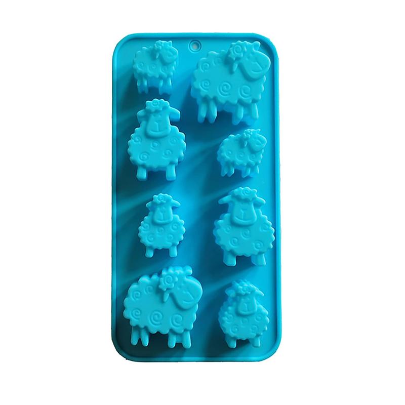 

Sheep Silicone Mold For Soap Making Cartoon Animal Chocolate Ice Cube Candy Cake Decoration Crayon Wax Melts Art Craft Kitchen синий