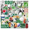 50 Cartoon Golf Doodle Stickers Decorative Guitar Notebook Suitcase DIY Waterproof