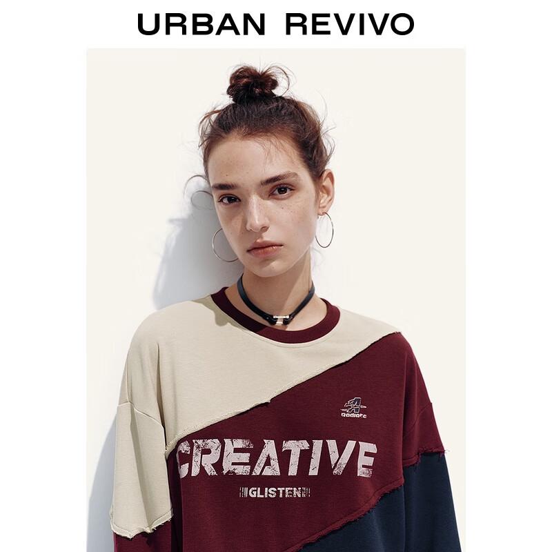 UR Retro Color Block Letter Sweatshirt