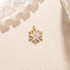 Sterling Silver Snowflake Zirconia Stud Earrings