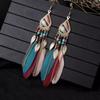 Pendientes Largos Bohemios Colgantes para Mujer - Pendientes de Borlas Ligeros para el Uso Diario