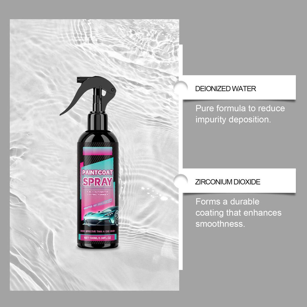 Autobeschichtungs-Spray Autolack-Beschichtung Beschichtungs-Spray Ist Leicht Zu Polieren Und Zu Pflegen, Und Schmutzabweisend 100ml