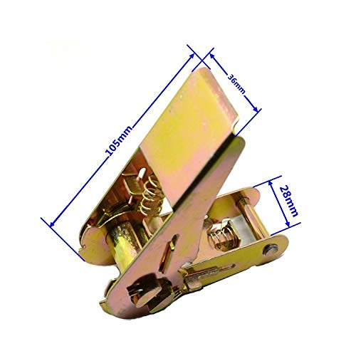 Gany Ratchet-Type Tie-Down Belts for Cargo and Roof Use (2.5cm x 3m)