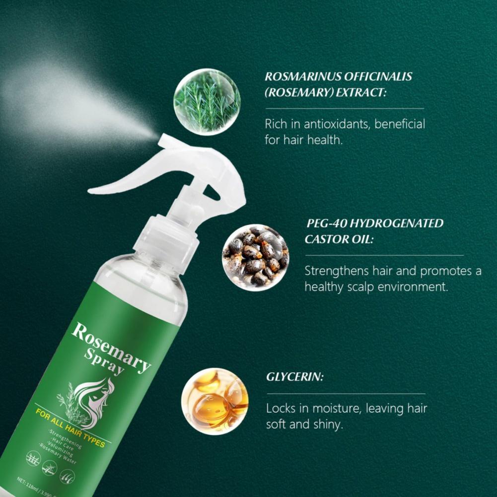 Rozmarynowy Spray Pielęgnacyjny Wzmacnia Odżywia Dodaje Objętości Włosom