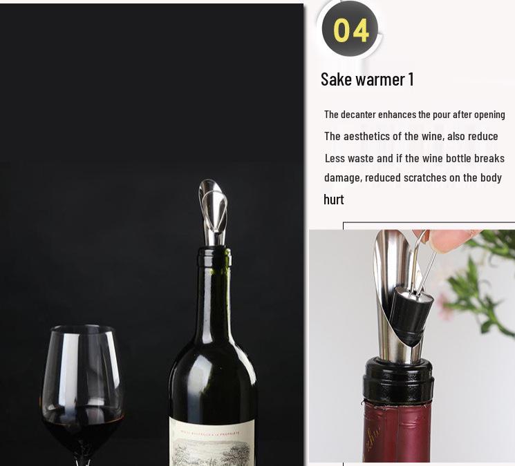 Set cadou deschizător de sticlă șah din lemn