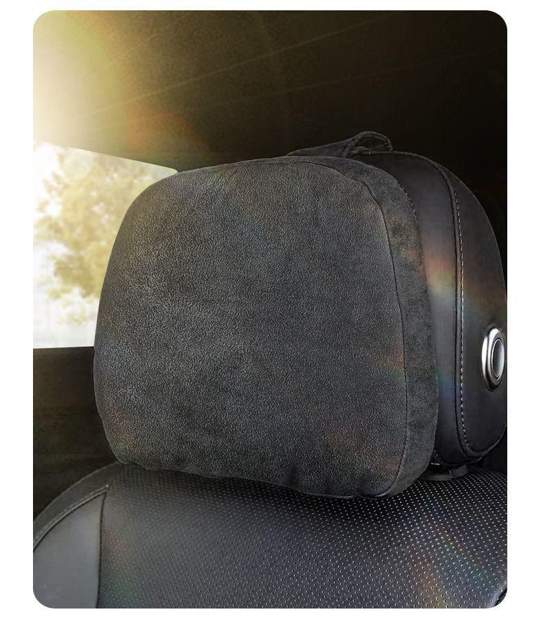 Chery Car Suede Neck and Lumbar Support Pillow - Universal Fit