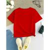 European sizes Girls' Summer Girl Group Cartoon Style Short Sleeve T-Shirt, Cute Idol Fashion Print,  Breathable And Non-Stuffy Clothing