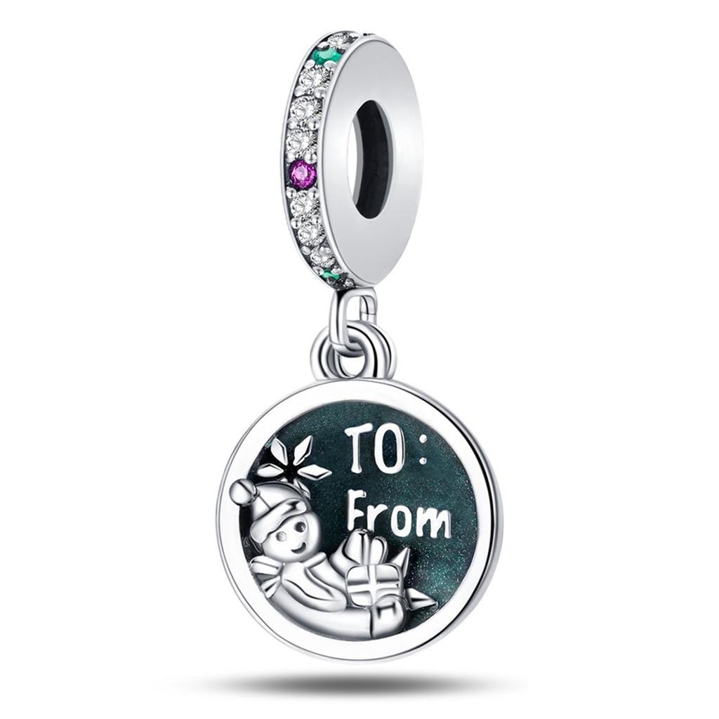 New 925 Silver Christmas Series Charm Beads For Bracelet Pendant Charm Women DIY Christmas Gift