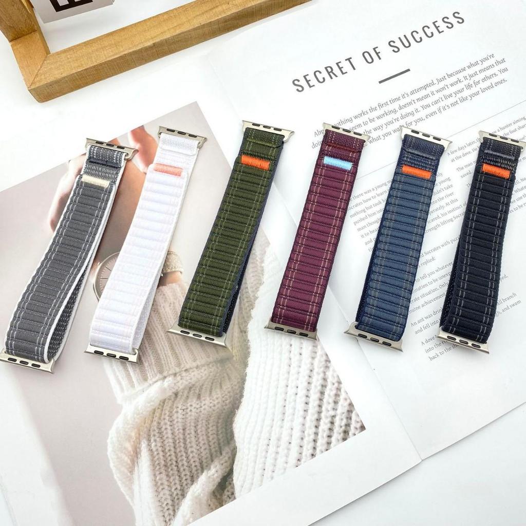 Compatible Wave Pattern Nylon Band for Apple Watch Ultra Series 10/9