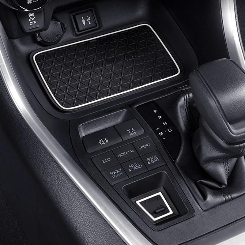 Car Interior Non-Slip Mat Door Groove Pad Gate Slot Cup Accessories For Toyota RAV4 XA50 2019 2020 2025 2025 2025 RAV 4 Hybrid
