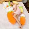 Carrot Bunny Mouse Throw Pillow Long Pillow Plush Toy Sleeping Pillow Bed Doll Birthday Gift Female