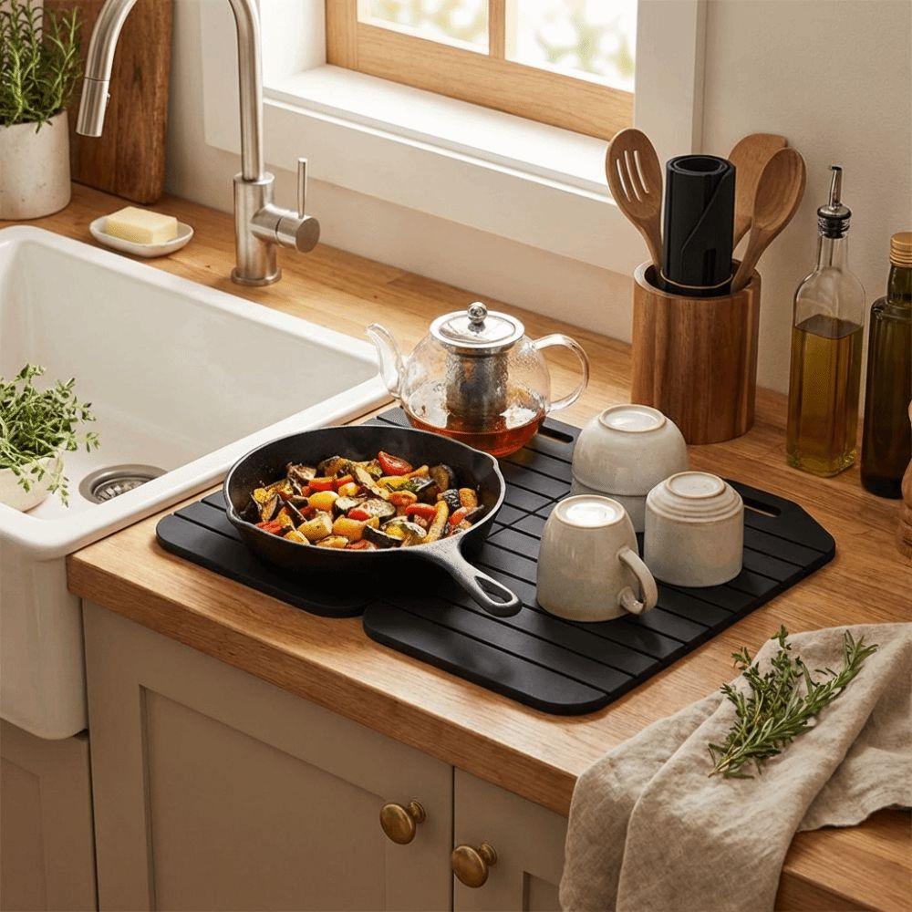 Non-Stick Folding Cutting Board Anti-Slip Silicone Cut Board Kitchen Chopping Mat Camping Trips