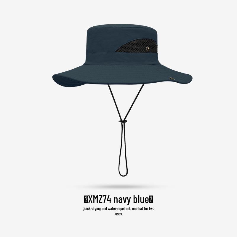 Unisex Summer Fishing Hat with Large Brim and Detachable Top