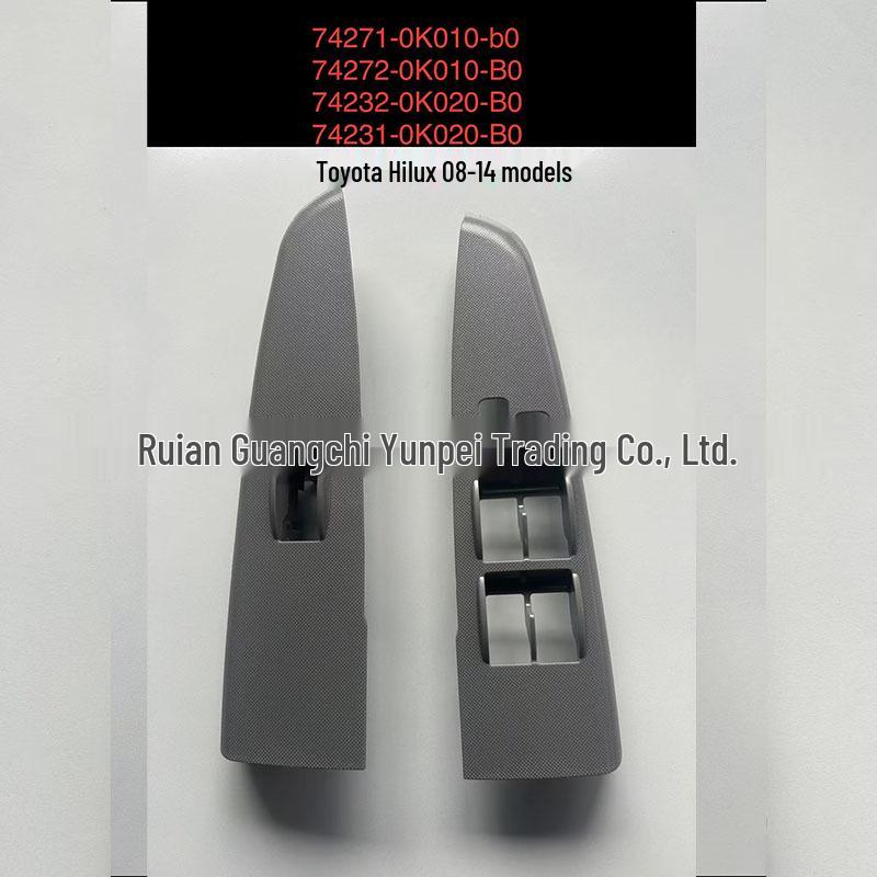 

Fits 08-14 Toyota Hilux Door Window Lift Trim Panel 74271-0K010/74272-0K01 Rear driver s side