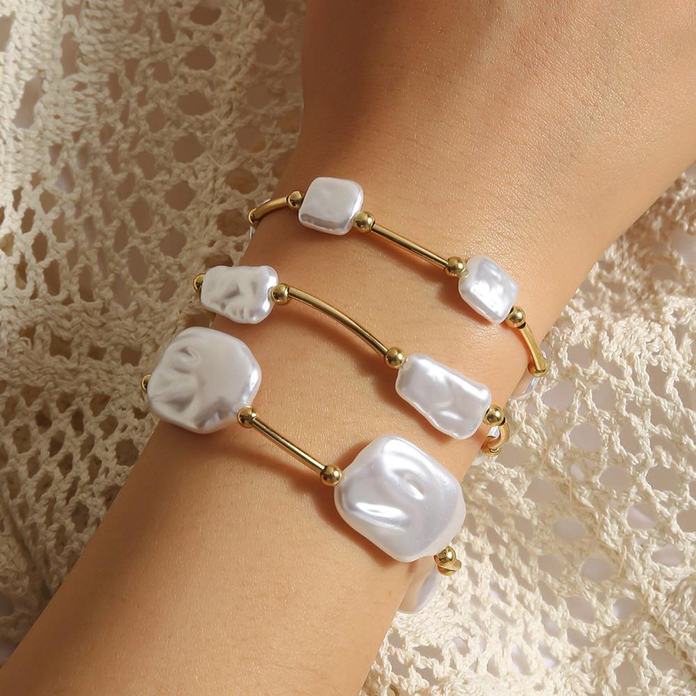 

Faux Pearl Women Chain Bracelet Jewelry Accessories Wrist Chain Creative Hand Chain Party 3Pcs/Set