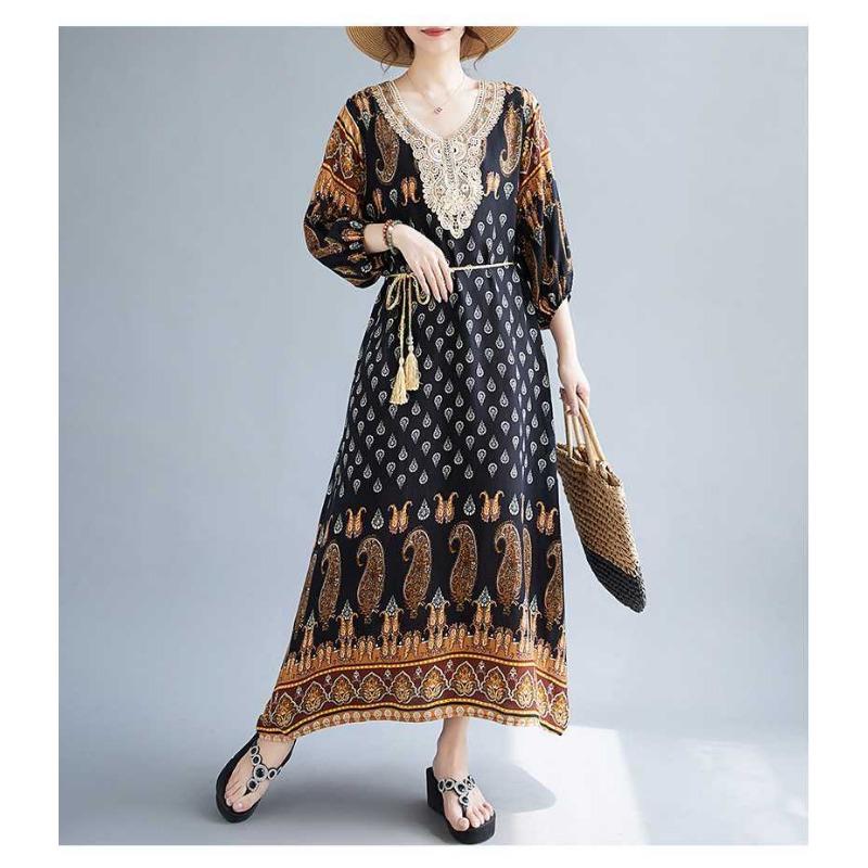 Summer New Women's Long Lady Dresses Dresses