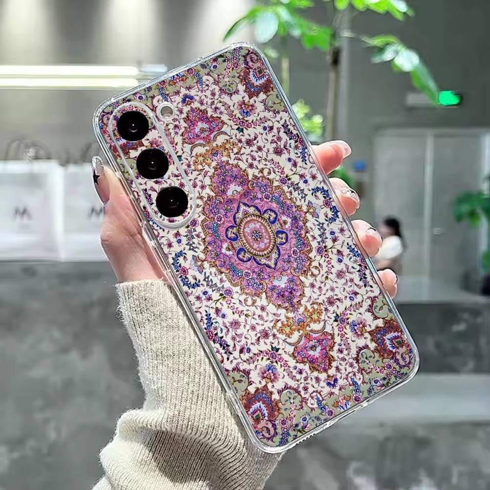 Persian C-Carpet Floral P-Pattern Phone Case For Samsung Galaxy A91,80,73,72 ,71,53,52,32 ,31,22,21s,20,Transparent Case Samsung a70