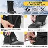 ROCKBROS Waterproof Hiking Gaiters, Lightweight, Mud and Sand Protection, Durable, Long Gaiters with Storage Bag, Unisex (L/XL) for Rain, Snow, and In