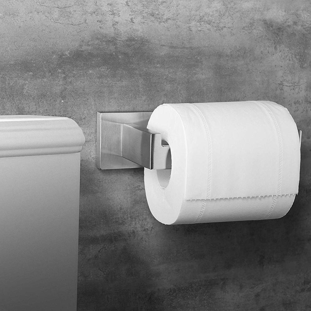 Stainless Steel Wall Mounted Rack Toilet Roll Paper Holder Bathroom Tissue Shelf