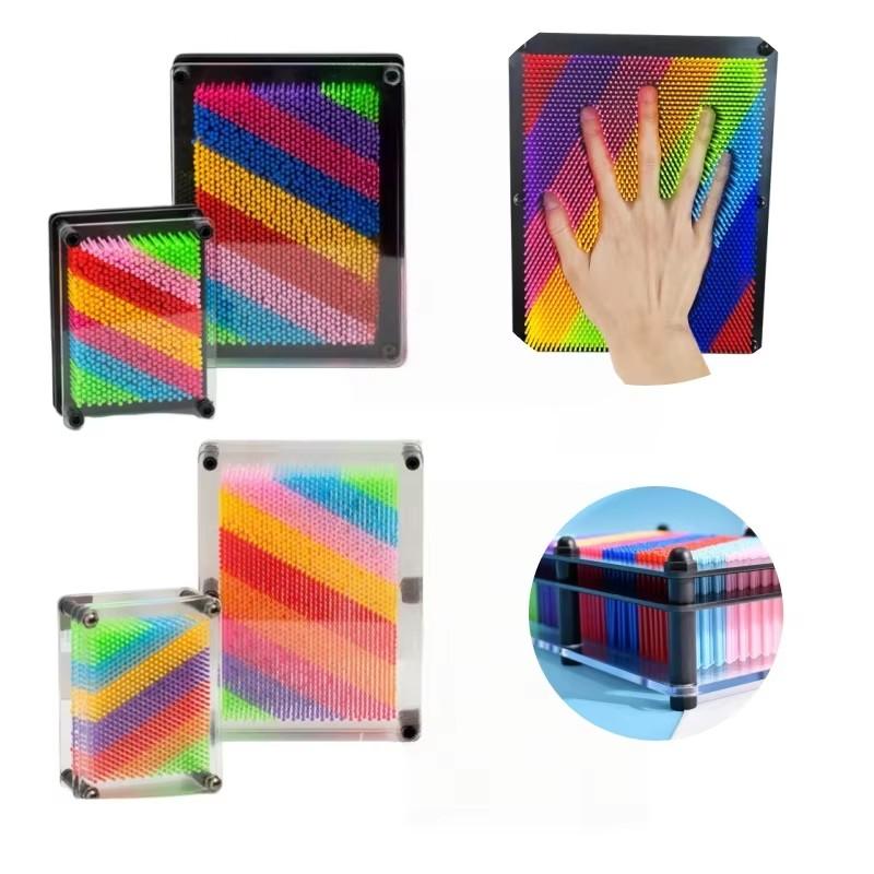 3D Clone Metal Pin Antistress Art Clone Hand Shape Model kid Toys Pinscreen Needle Board Sculptures Painting Carving Pinart Gift