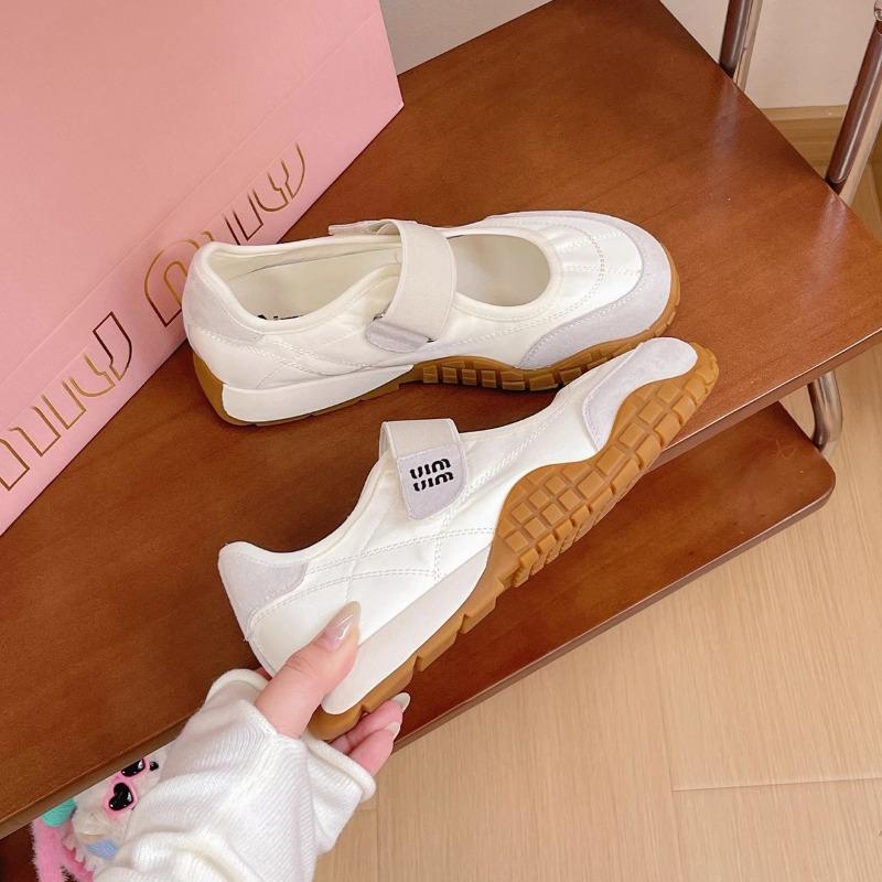 Mary Jane shoes women's spring and summer new hollow breathable canvas shoes Velcro platform casual shoes