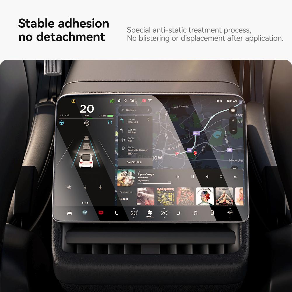YZ Tempered Glass Film Protector For Tesla Model Y Juniper  Model 3 Highland 2025 2025 Rear Row Center Control Screen Protective