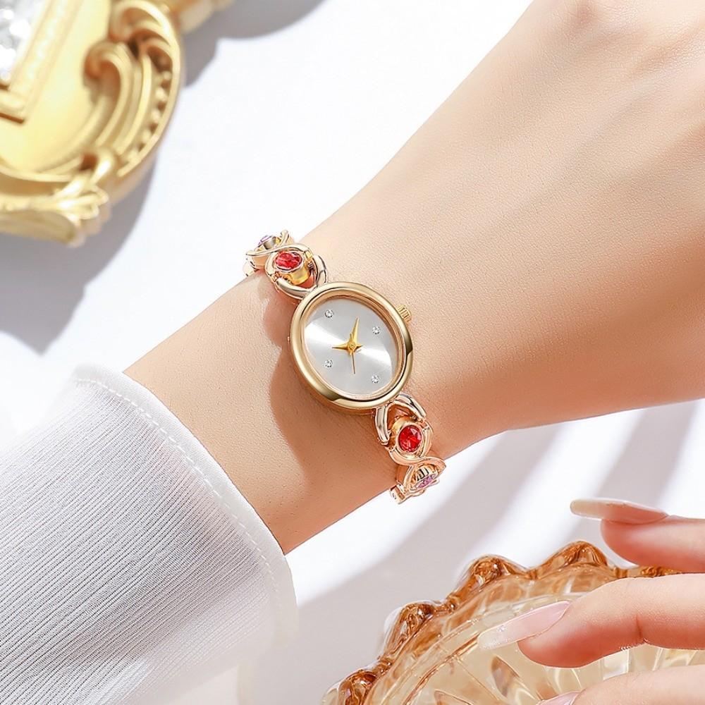 Retro Quartz Watch Versatile Temperament Oval Watch Community Accessories Ladies Watch Lady