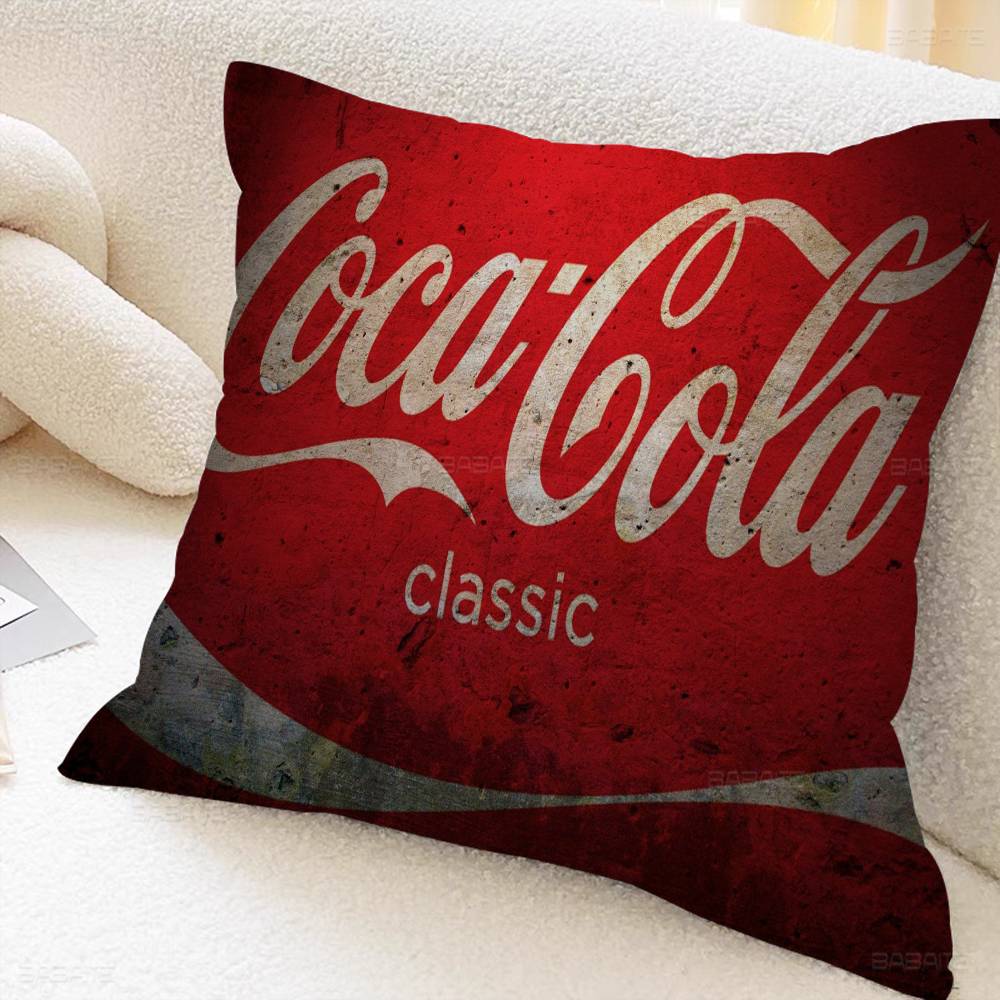 C-COCA-COLAS Pillowcase toon Gift Cushion Cover Bedroom Home Sofa Chair Seat Decor pillow case