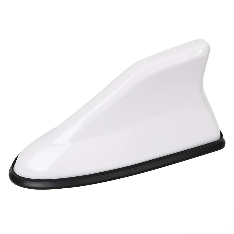 Universal Carbon Fiber Look Car Roof Top Mount Shark Fin Aerial Antenna Toppers Auto Radio AM FM Antenna Signal Amplifier