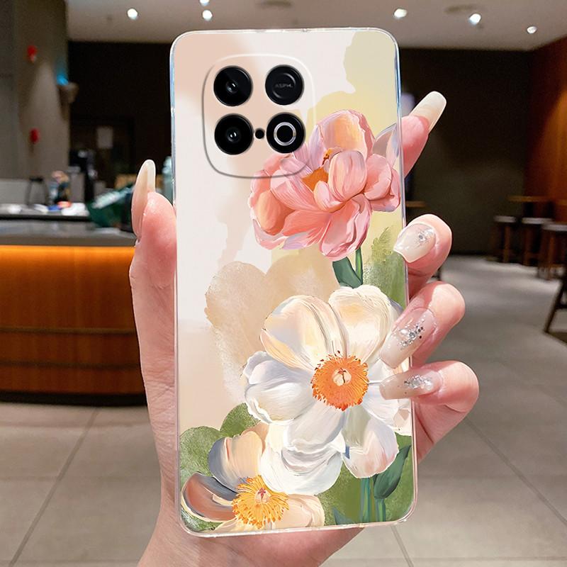 Luxury Butterfly Flower Case For Vivo iQOO Neo 10 / Neo10 ( Snapdragon 8s Gen 4 Version ) Clear TPU Silicone Cover Fundas Coque