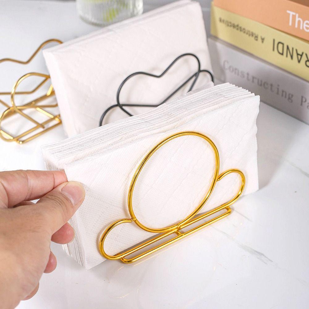 Nordic Style Tissue Storage Rack Space-Saving Paper Towel Container  Countertops