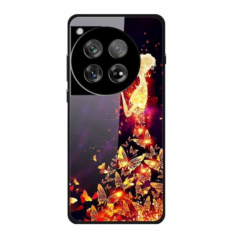 Personalized Seven-Colored Tempered Glass Phone Case for OnePlus 12 - Unisex