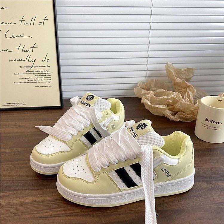 Hong Kong style design bread shoes women ins tide 2024 autumn new Internet celebrity versatile sports and leisure shoes