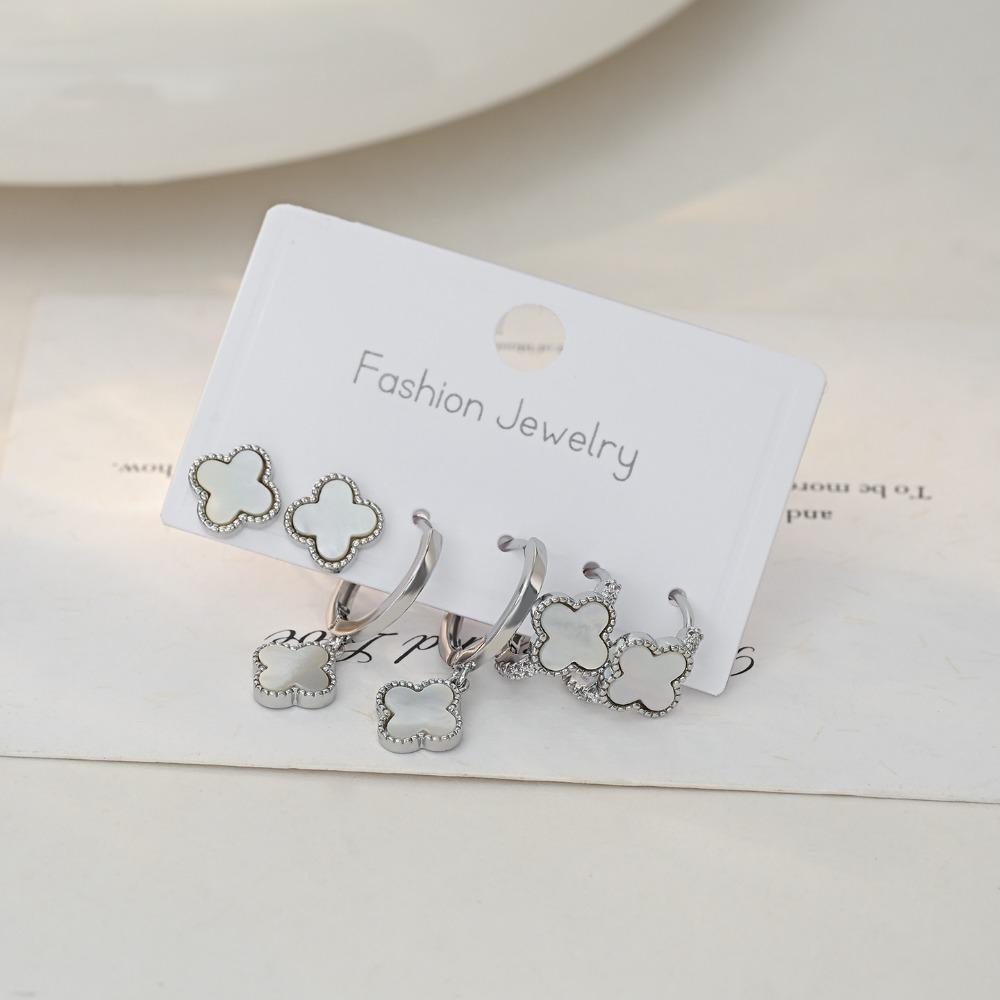 Neues Kleeblatt-Ohrring-Set - 3 Paar Hochwertige Exquisite Ohrringe für Damen