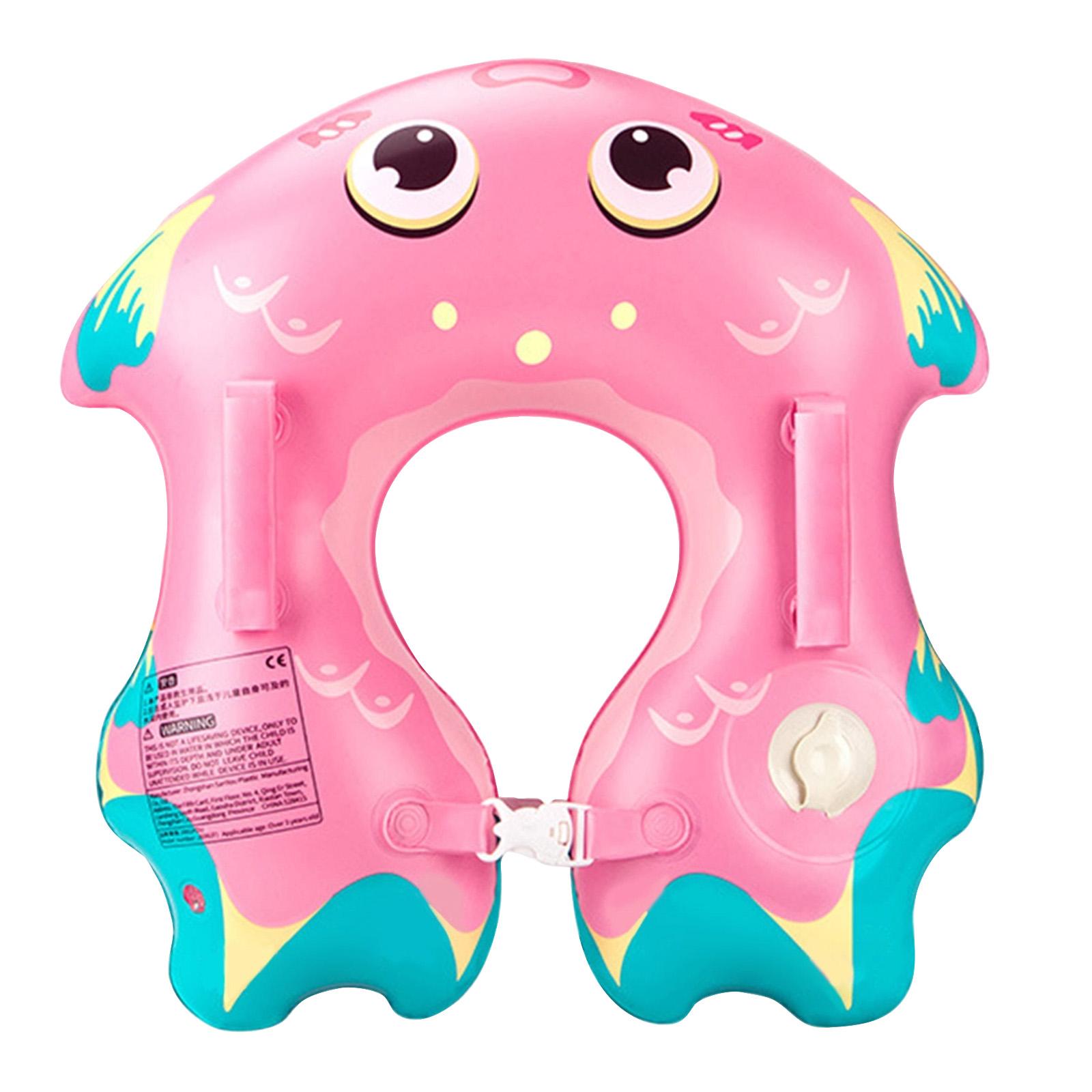 Kids Underarm Swim Ring, Press Inflatable -rollover Pool Float, Goldfish Shape For Toddlers One Size розовый