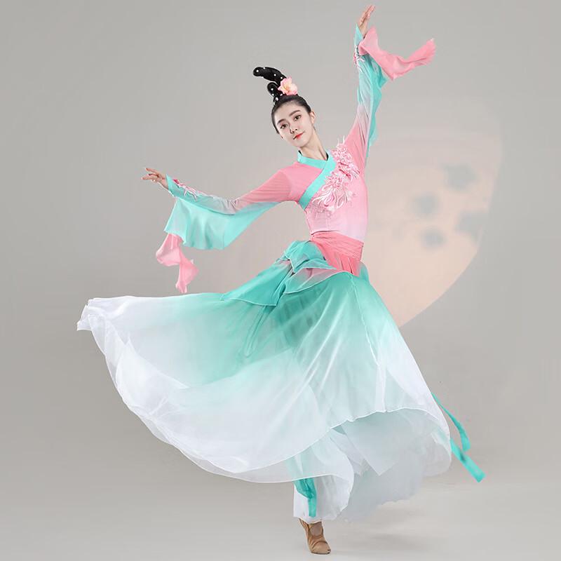 Elegant Flowy Classical Dance Performance Dress