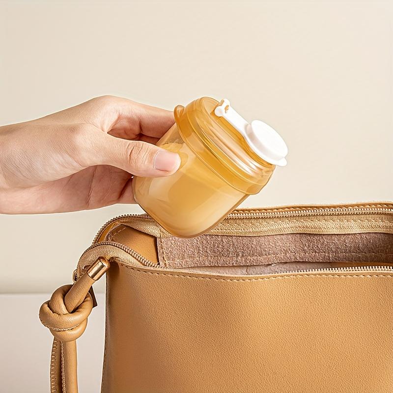 1pc Portable Formula Dispenser with Spill-Proof Lid & One-Touch Operation -Feeding Container with Measurement Scale & Spoon Slot