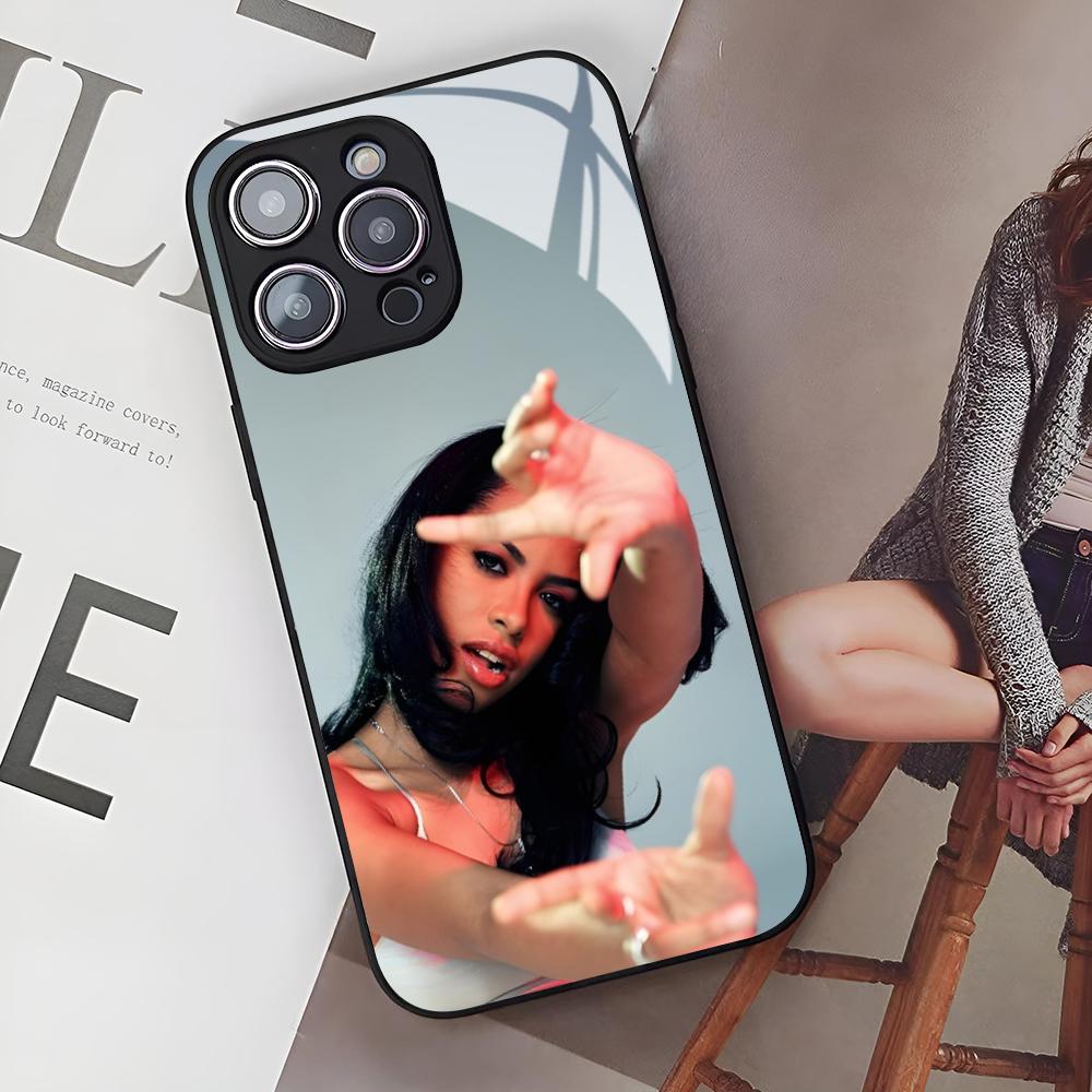 A-Aaliyah Hip Hop Music Phone Case for Iphone 16 15 14 12 11 13 Pro Max Mini X Xr Xs Se 8 Puls Glass Cover