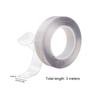 Adhesive Tape Reusable Acrylic Double Sided Transparent Tapes Removable Trimmable Wall Sticker for Kitchen Car